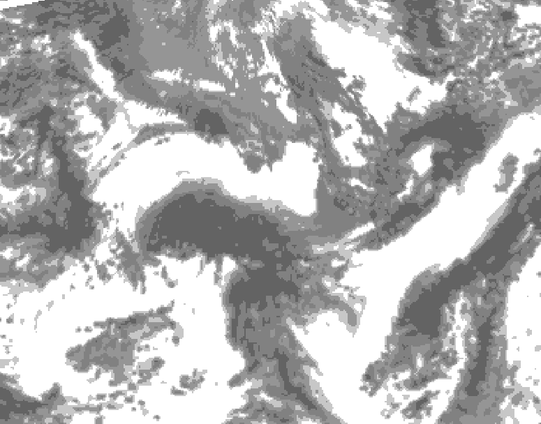 GDPS total cloud 204 hour forecast chart for Canada based on 2026/09/18 1200Z data