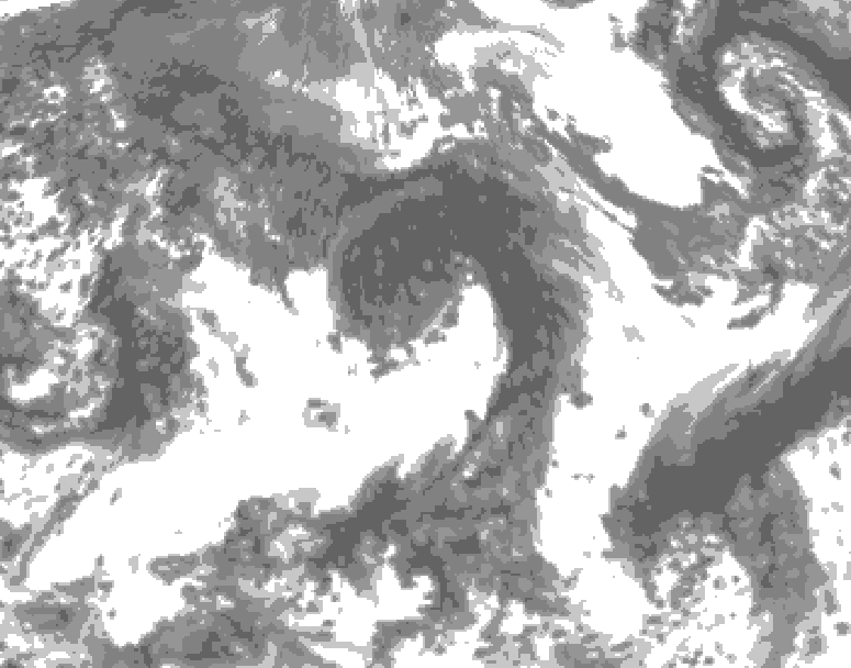 GDPS total cloud 240 hour forecast chart for Canada based on 2026/09/18 1200Z data