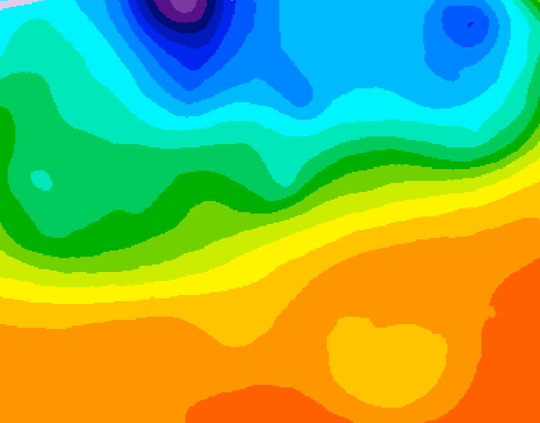 GDPS 500 millibar geopotential height 132 hour forecast chart for Canada based on 2026/09/19 0000Z data