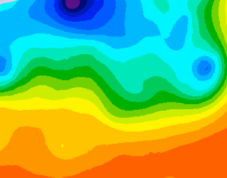 GDPS 500 millibar geopotential height 012 hour forecast chart for Canada based on 2026/09/19 1200Z data