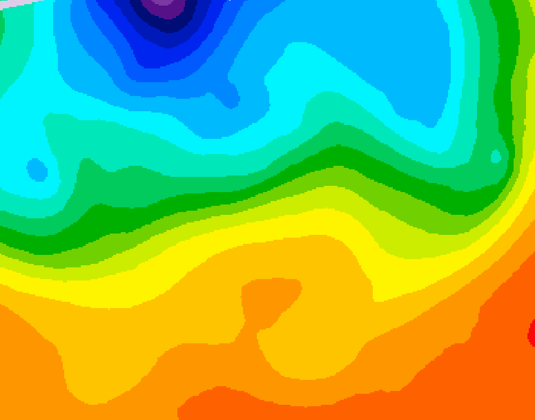 GDPS 500 millibar geopotential height 078 hour forecast chart for Canada based on 2026/09/19 1200Z data