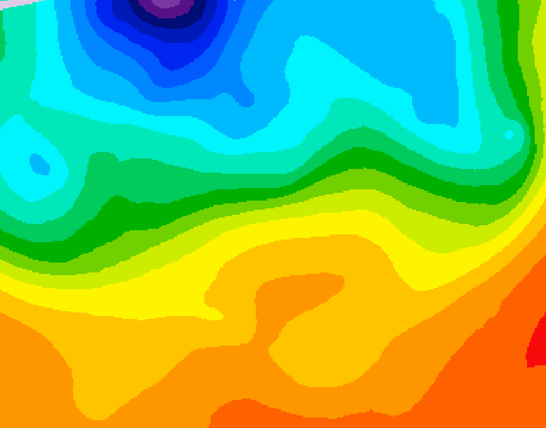 GDPS 500 millibar geopotential height 084 hour forecast chart for Canada based on 2026/09/19 1200Z data