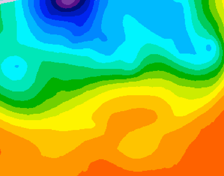 GDPS 500 millibar geopotential height 090 hour forecast chart for Canada based on 2026/09/19 1200Z data