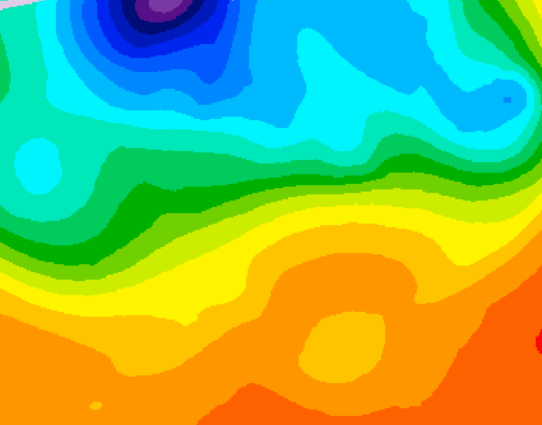GDPS 500 millibar geopotential height 096 hour forecast chart for Canada based on 2026/09/19 1200Z data