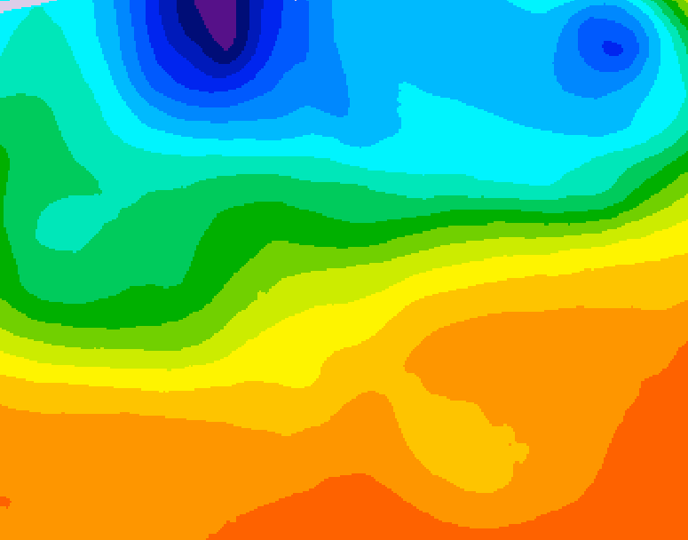 GDPS 500 millibar geopotential height 114 hour forecast chart for Canada based on 2026/09/19 1200Z data