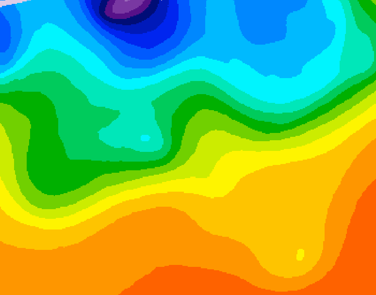 GDPS 500 millibar geopotential height 138 hour forecast chart for Canada based on 2026/09/19 1200Z data