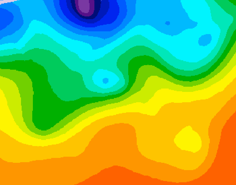 GDPS 500 millibar geopotential height 150 hour forecast chart for Canada based on 2026/09/19 1200Z data