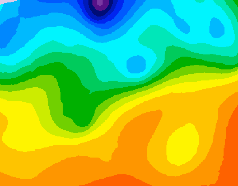 GDPS 500 millibar geopotential height 174 hour forecast chart for Canada based on 2026/09/19 1200Z data