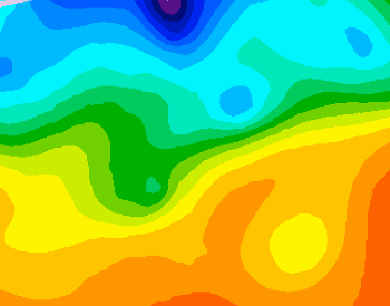 GDPS 500 millibar geopotential height 180 hour forecast chart for Canada based on 2026/09/19 1200Z data