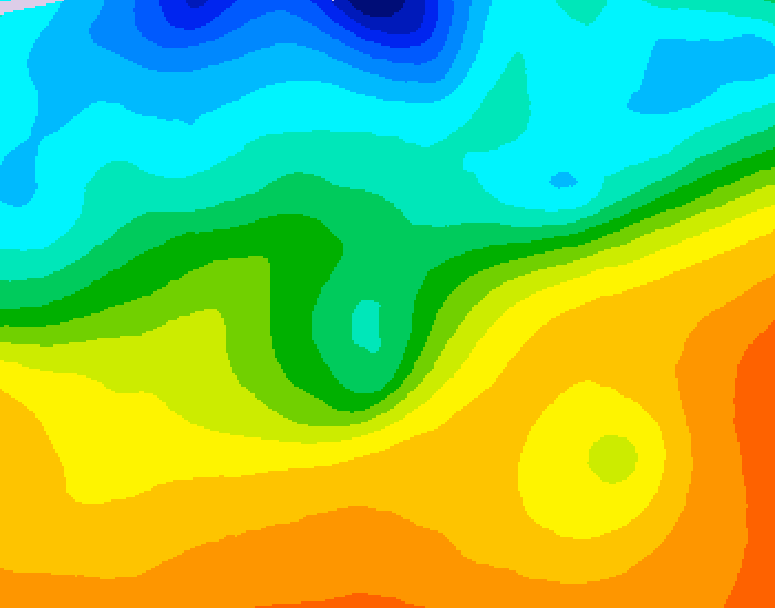 GDPS 500 millibar geopotential height 198 hour forecast chart for Canada based on 2026/09/19 1200Z data
