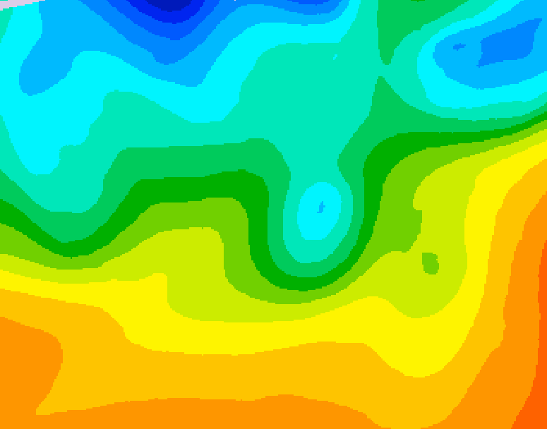 GDPS 500 millibar geopotential height 222 hour forecast chart for Canada based on 2026/09/19 1200Z data