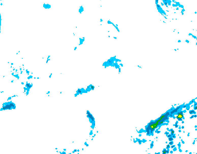 GDPS precipitation 132 hour forecast chart for Canada based on 2026/09/19 0000Z data