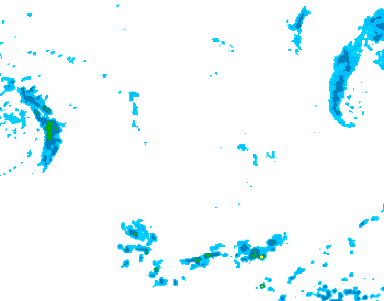 GDPS precipitation 018 hour forecast chart for Canada based on 2026/09/19 1200Z data