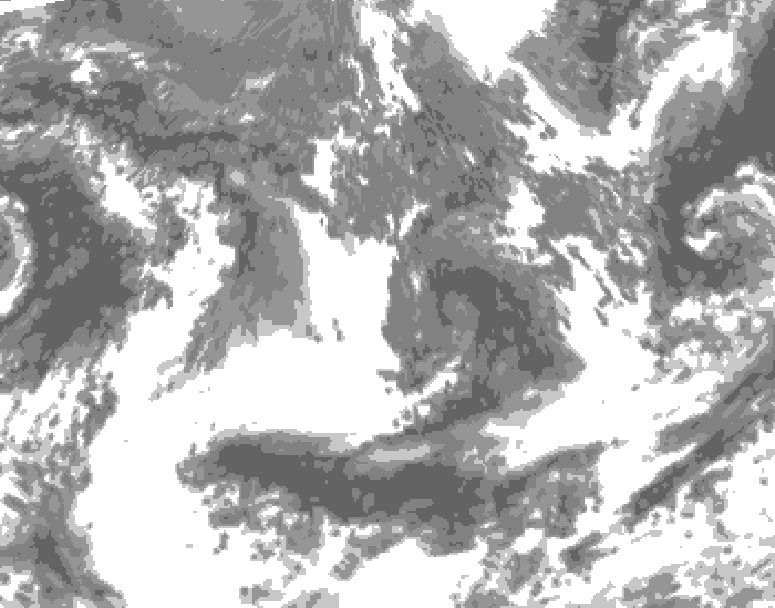 GDPS total cloud 024 hour forecast chart for Canada based on 2026/09/19 0000Z data