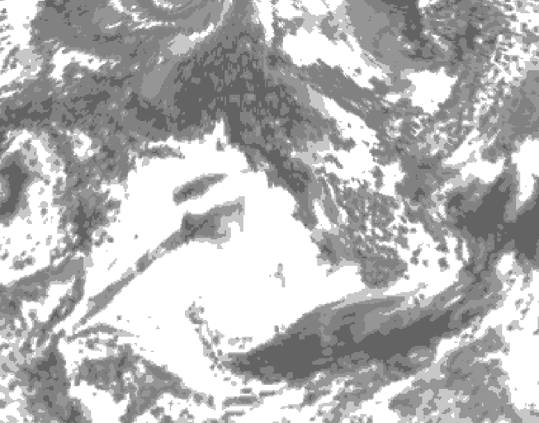 GDPS total cloud 072 hour forecast chart for Canada based on 2026/09/19 0000Z data