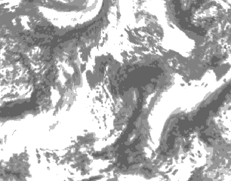 GDPS total cloud 216 hour forecast chart for Canada based on 2026/09/19 0000Z data