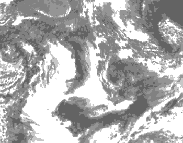 GDPS total cloud 030 hour forecast chart for Canada based on 2026/09/19 1200Z data