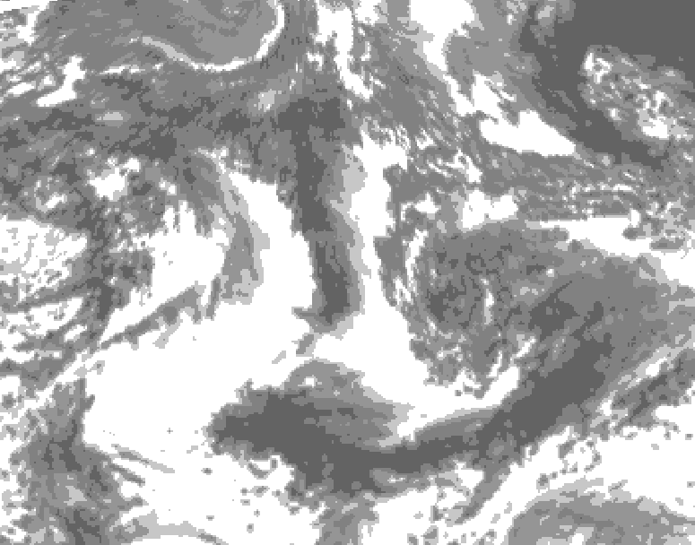 GDPS total cloud 036 hour forecast chart for Canada based on 2026/09/19 1200Z data