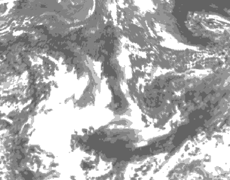 GDPS total cloud 042 hour forecast chart for Canada based on 2026/09/19 1200Z data