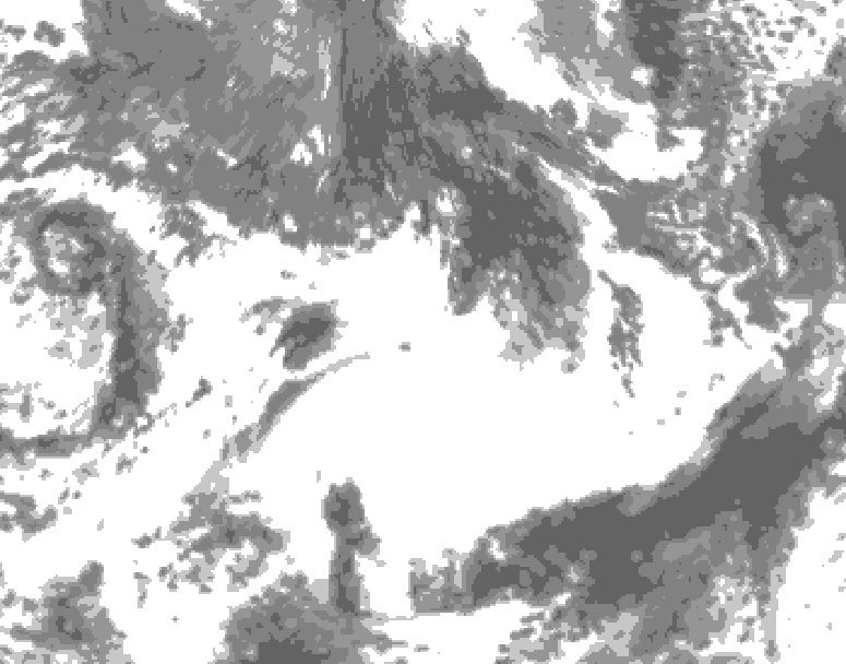 GDPS total cloud 084 hour forecast chart for Canada based on 2026/09/19 1200Z data