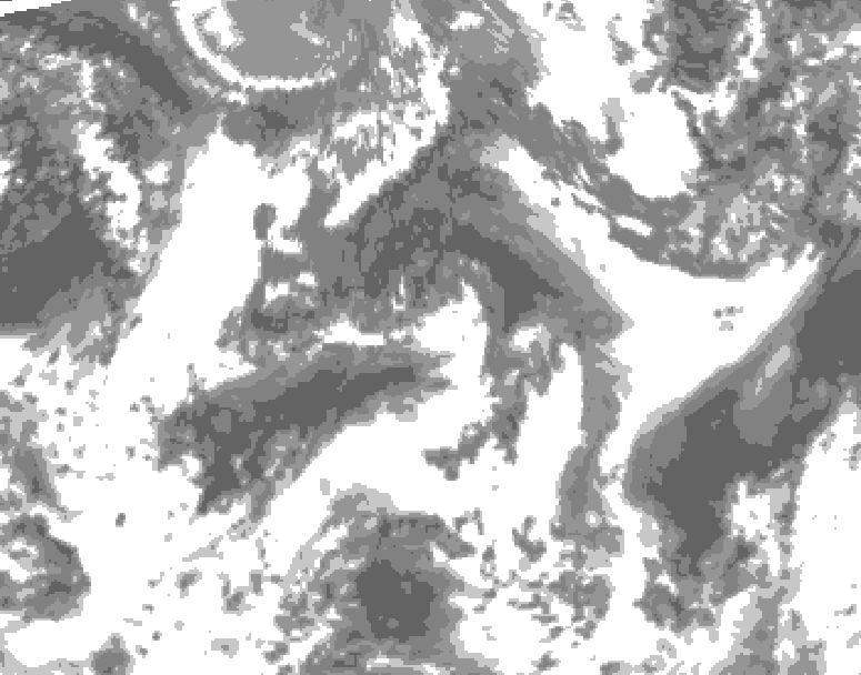 GDPS total cloud 156 hour forecast chart for Canada based on 2026/09/19 1200Z data