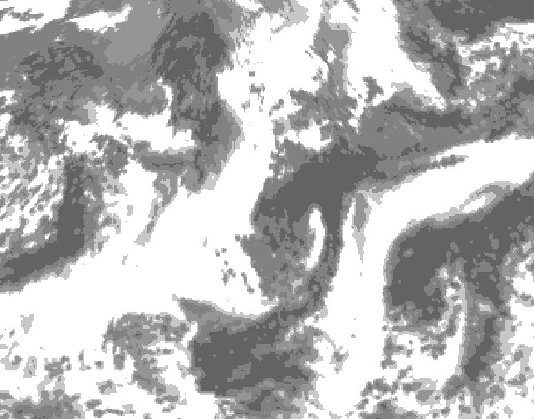 GDPS total cloud 210 hour forecast chart for Canada based on 2026/09/19 1200Z data