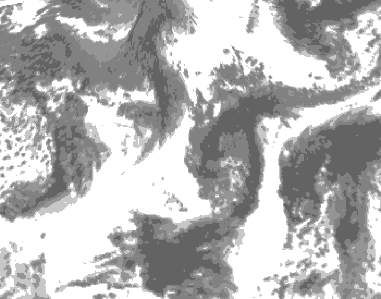 GDPS total cloud 222 hour forecast chart for Canada based on 2026/09/19 1200Z data
