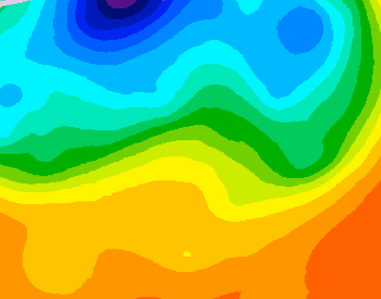 GDPS 500 millibar geopotential height 048 hour forecast chart for Canada based on 2026/09/20 0000Z data