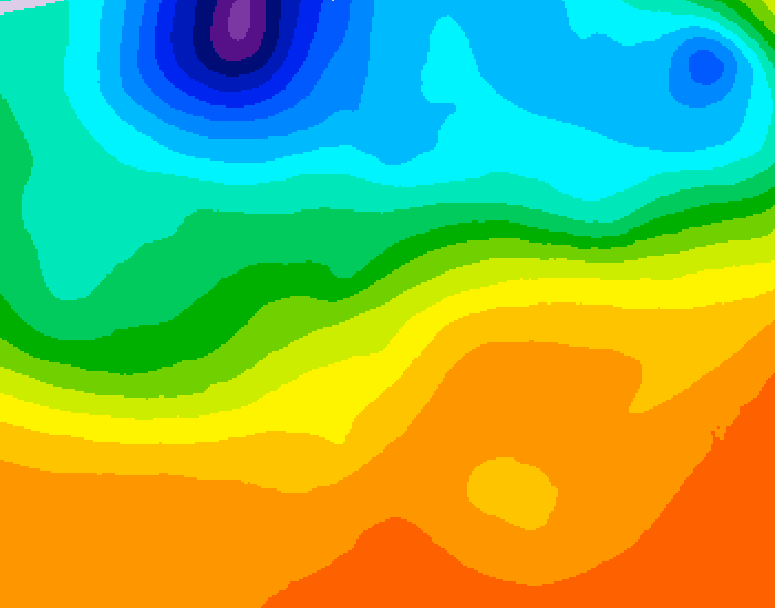 GDPS 500 millibar geopotential height 096 hour forecast chart for Canada based on 2026/09/20 0000Z data