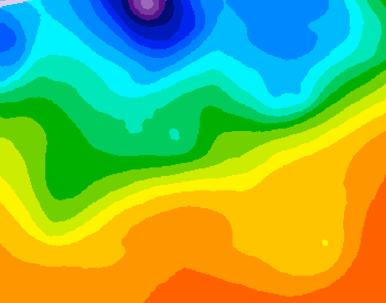 GDPS 500 millibar geopotential height 132 hour forecast chart for Canada based on 2026/09/20 0000Z data