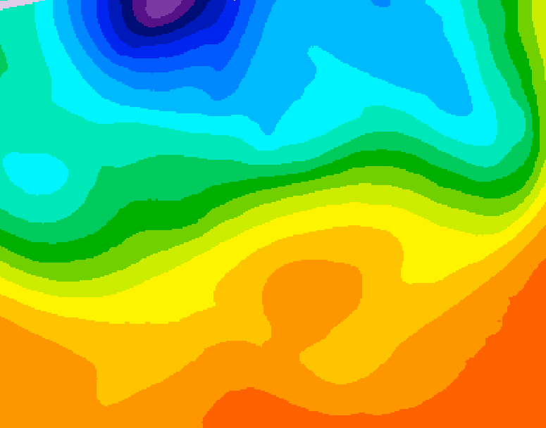 GDPS 500 millibar geopotential height 066 hour forecast chart for Canada based on 2026/09/20 1200Z data