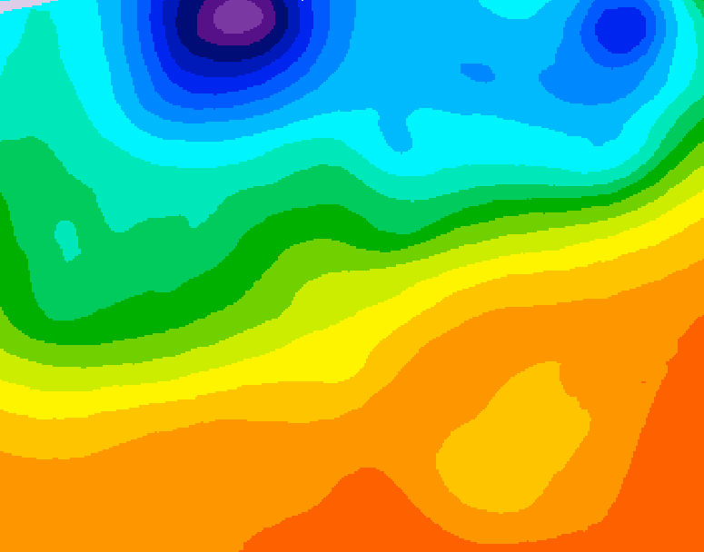 GDPS 500 millibar geopotential height 096 hour forecast chart for Canada based on 2026/09/20 1200Z data