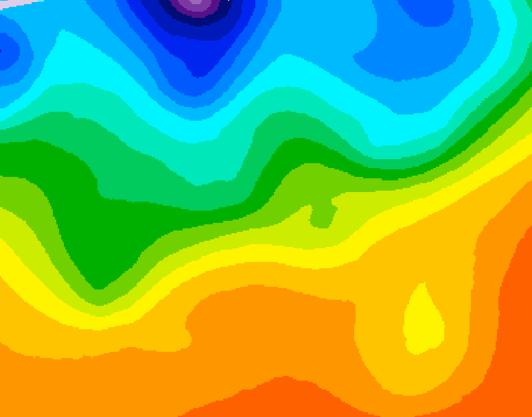 GDPS 500 millibar geopotential height 120 hour forecast chart for Canada based on 2026/09/20 1200Z data