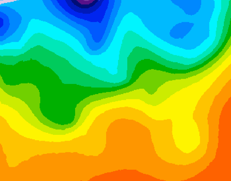GDPS 500 millibar geopotential height 132 hour forecast chart for Canada based on 2026/09/20 1200Z data