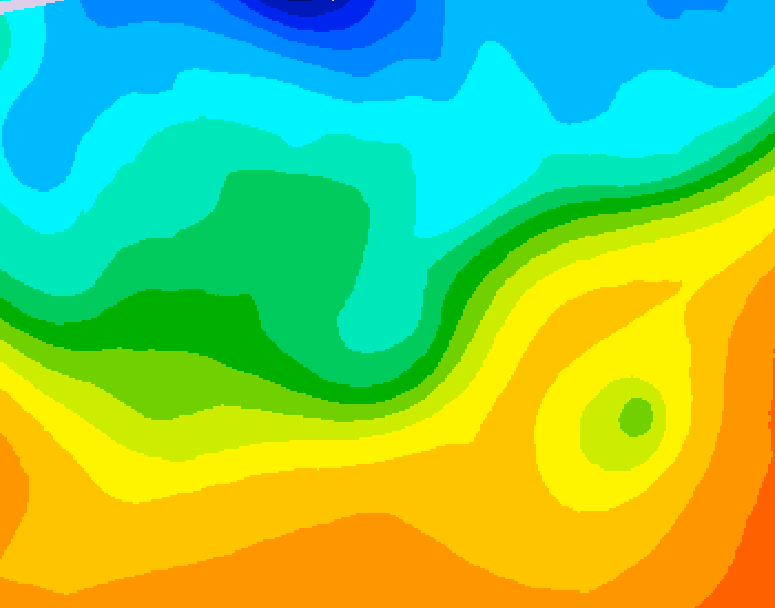 GDPS 500 millibar geopotential height 174 hour forecast chart for Canada based on 2026/09/20 1200Z data