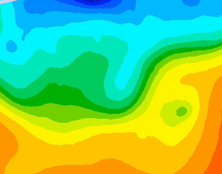 GDPS 500 millibar geopotential height 186 hour forecast chart for Canada based on 2026/09/20 1200Z data