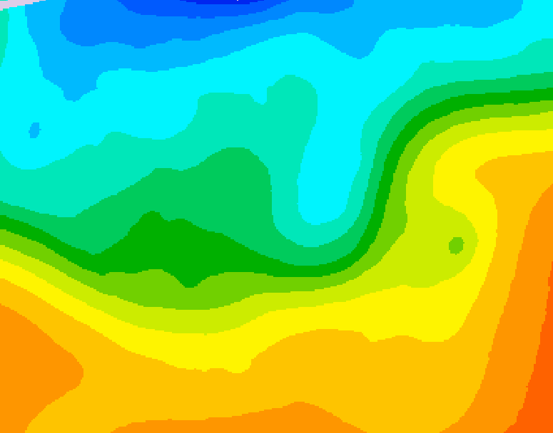 GDPS 500 millibar geopotential height 198 hour forecast chart for Canada based on 2026/09/20 1200Z data