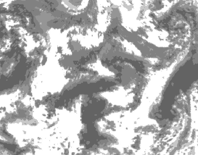 GDPS total cloud 156 hour forecast chart for Canada based on 2026/09/20 0000Z data