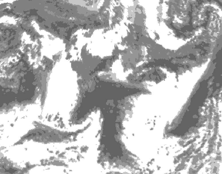 GDPS total cloud 168 hour forecast chart for Canada based on 2026/09/20 0000Z data