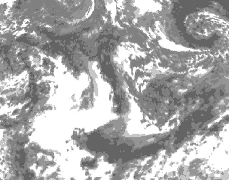 GDPS total cloud 018 hour forecast chart for Canada based on 2026/09/20 1200Z data
