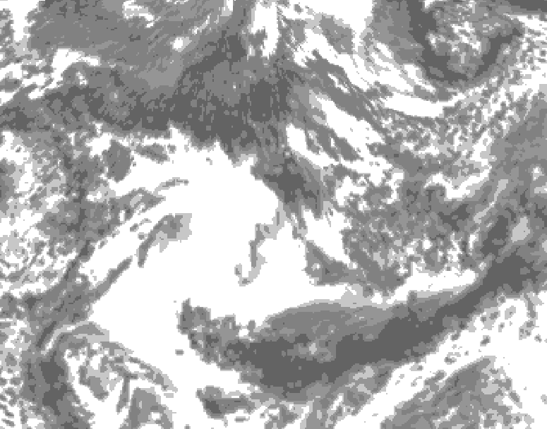 GDPS total cloud 030 hour forecast chart for Canada based on 2026/09/20 1200Z data
