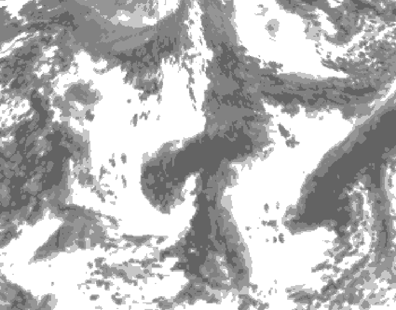 GDPS total cloud 162 hour forecast chart for Canada based on 2026/09/20 1200Z data