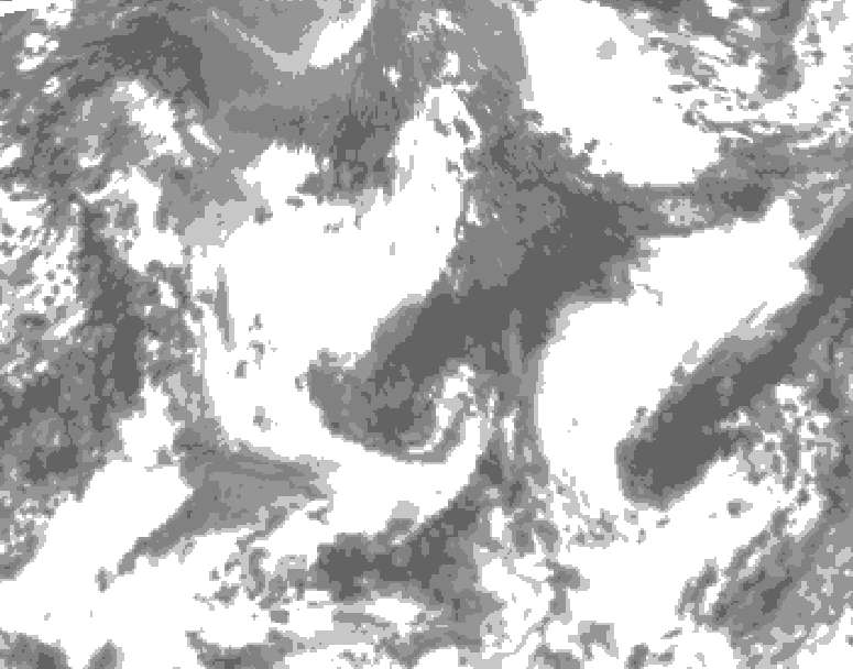 GDPS total cloud 174 hour forecast chart for Canada based on 2026/09/20 1200Z data
