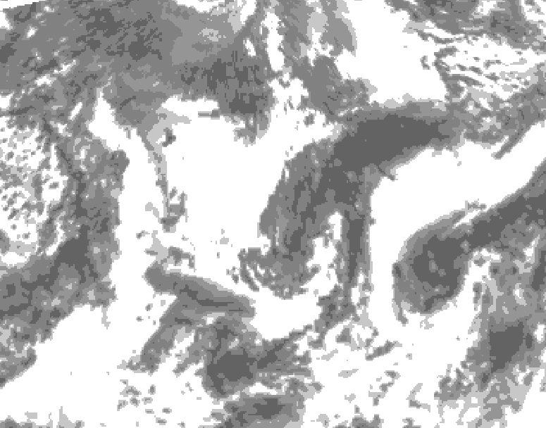 GDPS total cloud 186 hour forecast chart for Canada based on 2026/09/20 1200Z data