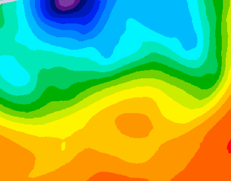GDPS 500 millibar geopotential height 048 hour forecast chart for Canada based on 2026/09/21 0000Z data