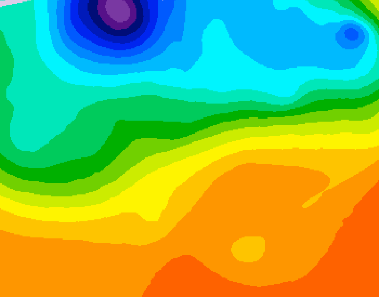 GDPS 500 millibar geopotential height 072 hour forecast chart for Canada based on 2026/09/21 0000Z data