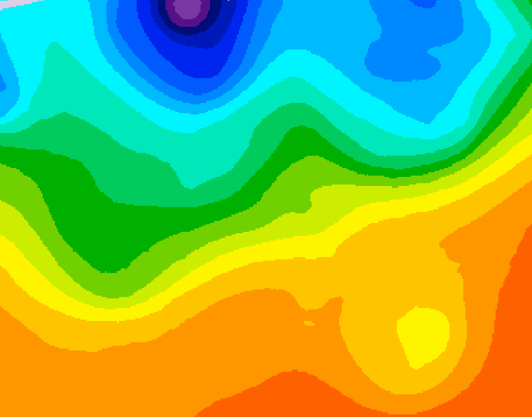 GDPS 500 millibar geopotential height 108 hour forecast chart for Canada based on 2026/09/21 0000Z data