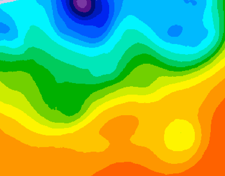 GDPS 500 millibar geopotential height 120 hour forecast chart for Canada based on 2026/09/21 0000Z data
