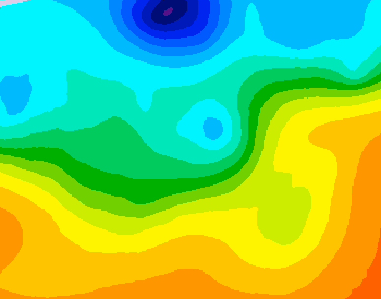 GDPS 500 millibar geopotential height 180 hour forecast chart for Canada based on 2026/09/21 0000Z data