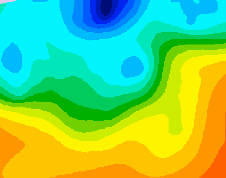GDPS 500 millibar geopotential height 192 hour forecast chart for Canada based on 2026/09/21 0000Z data